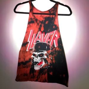 Slayer tank top bleached out